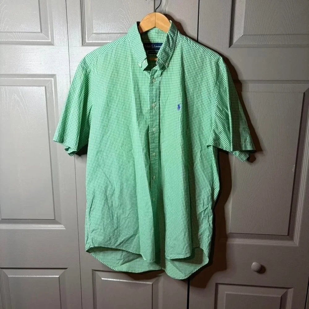 Polo Ralph Lauren plaid short sleeve polo  Size‎ L